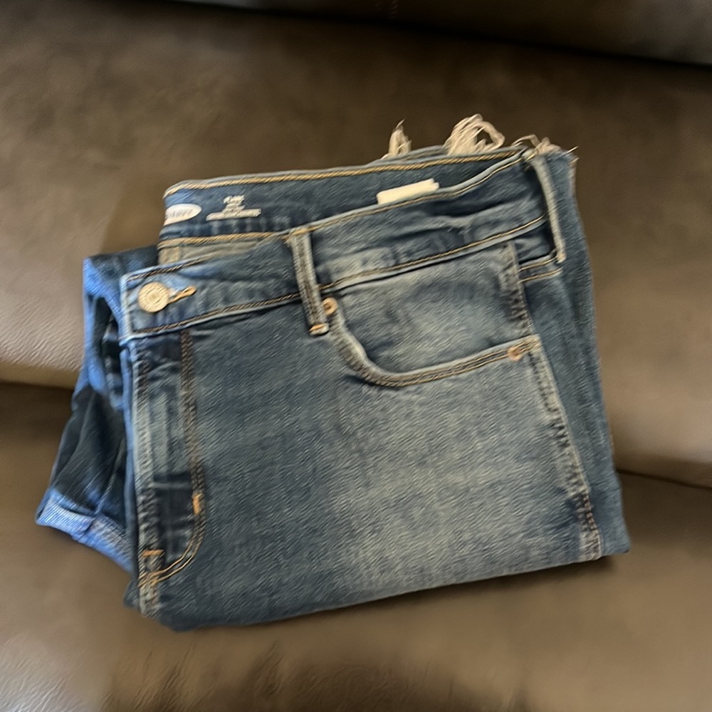 Old Navy High Rise flare jeans.